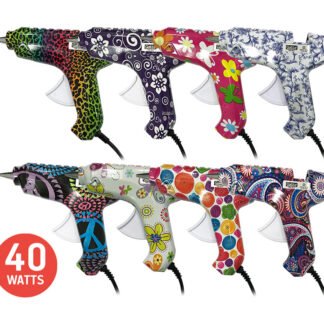 Pistola p/ cola quente Grande 40W - Blister Bivolt - Estampado Fantasia (mesclado 8 estampas)
