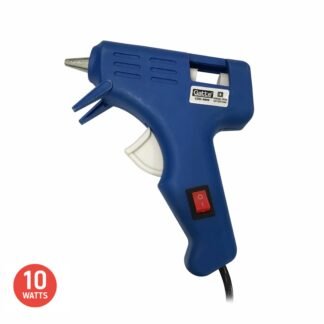 Pistola p/ cola quente Pequena 10W - Blister - Bivolt - Prof Botao Off - Azul