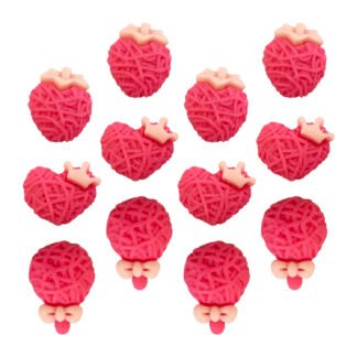 Charms para decoração 20mm - Delicado Pink c/ 12 und