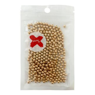 Pedra Decorativa - Perola 4Mm - 17 Grs Abs - Dourado