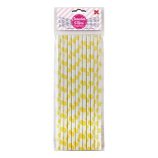 Canudo de Papel 6mmx200mm c/ 12 und - Laranjinhas