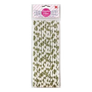 Canudo de Papel 6mmx200mm c/ 12 und - Kiwi