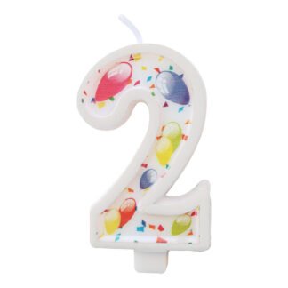 Vela Estampada 9,5 cm Balãozinho "2"