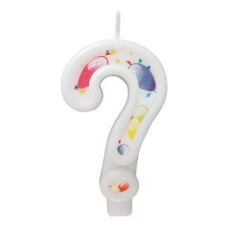 Vela Estampada 9,5 cm Balãozinho "?"
