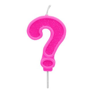 Vela Neon 7,5 cm Pink "?"
