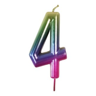 Vela Metalizada 8,3 cm Degrade Holografica "4"