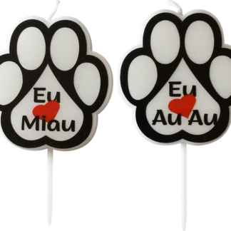 Vela Patinhas c/ 2 peças