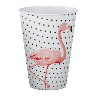 ACESSORIO FESTA COP. DE PAPEL 250 ML C/ 8 PCS - Flamingo