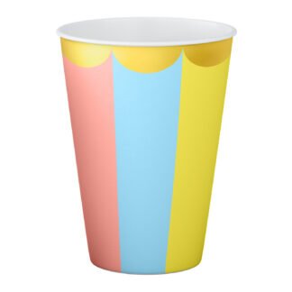 ACESSORIO FESTA COP. DE PAPEL 250 ML C/ 8 PCS - Metalico Colorido CANDY