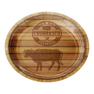 ACESSORIO FESTA PRAT. DE PAPEL 18 CM C/ 8 PCS - Churrasco e bar