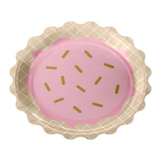 ACESSORIO FESTA PRAT. DE PAPEL 18 CM C/ 8 PCS - Sorvetinhos