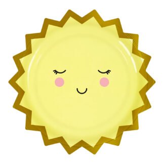 ACESSORIO FESTA PRAT. DE PAPEL 18 CM C/ 8 PCS - Solzinho