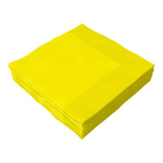 ACESSORIO FESTA GUAR. 25x25CM C/ 20 FLS Amarelo Neon