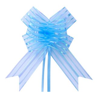 Laço Fácil G (32mmx47cm) - Organza Azul Claro c/ 5