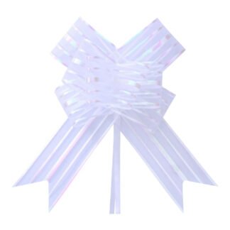 Laço Fácil G (32mmx47cm) - Organza Branco c/ 5