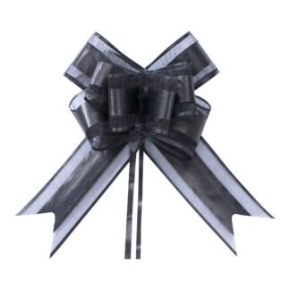 Laço Fácil G (32mmx47cm) - Luxo Preto c/ 5