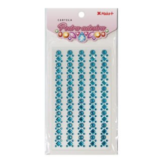 CARTELA PEDRA ADESIVA - GIRASSOL C/ PEDRA AZUL "A"