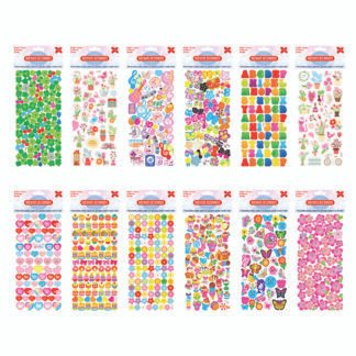 Cartelas De Adesivos 10x24cm-Encanto (Kids) PCT C/24 Cart. Sort.