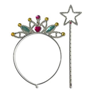 Tiara Coroa e Varinha - Estrela (20x11 e 20x5,5cm)