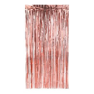 ACESSORIO FESTA Cort. Metalizada Decorativas 1x2 mts - Rose Gold