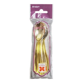 ACESSORIO FESTA COL. SOBREMESA - Festa Luxo Ouro - Pcte c/ 6 Und