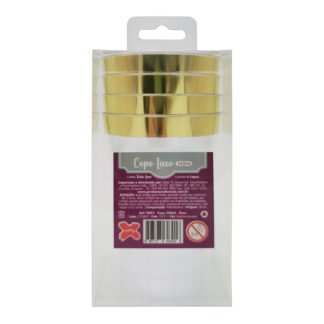 ACESSORIO FESTA COP. 340 ML - Ouro - Caixa c/ 4 Und