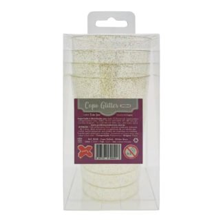 ACESSORIO FESTA COP. 340 ML - Glitter Ouro - Caixa c/ 4 Und