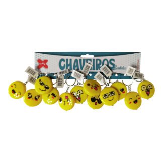 Chaveiro - Emoji 4cm - Cartela c/12 (B)