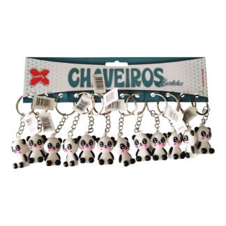 Chaveiro - Pandinha 4cm- Cartela c/12 (B)