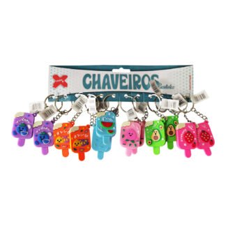 Chaveiro - Picole 5cm - Cartela c/12 (C)