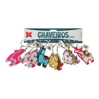 Chaveiro - Lhama 6,5cm- Cartela c/12 (F)