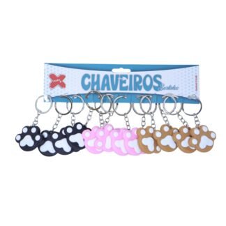 CHAVEIRO PATINHA DE GATO C/ 12 ( I )
