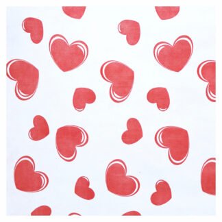 ROLO TNT EST. 1 4X20M.CORACAO BCO E VERM