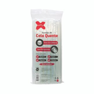 Cola quente bastão Economy fina 1 kg (7,5x300) - Profissional - aprox 85 bastoes