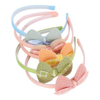 Tiara Laço Tecido Luxo Infantil - Pcte c/ 5