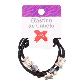 Elastico de Cabelo Elegância (4,5 cm) - BL c/ 2 - Pcte c/ 12