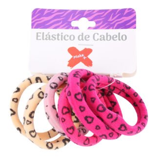 Elastico de Cabelo Oncinha (2,5cm) - BL c/ 6 - Pcte c/ 12