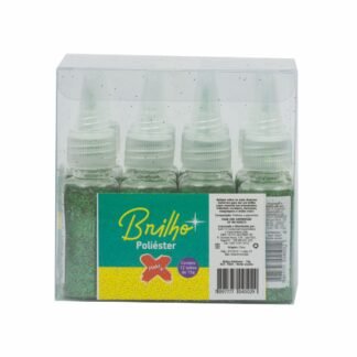 Glitter Poliester Bisnaga 15 grs c/ 12 Verde escuro