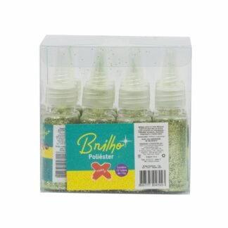 Glitter Poliester Bisnaga 15 grs c/ 12 Verde claro