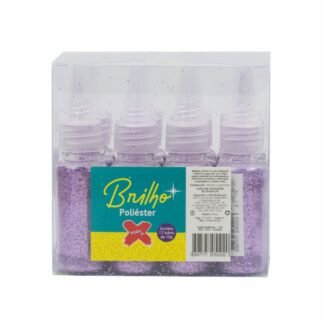 Glitter Poliester Bisnaga 15 grs c/ 12 Violeta