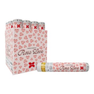 Lança Confete Metalizado Rose Love - (Met Coração) - display com 12