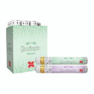 Lança Confete Revelação Menino - VERDE (Pap) - display com 12