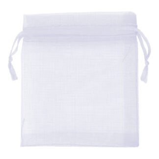 Saco de Organza 8*10 Branco Pacote c/ 10