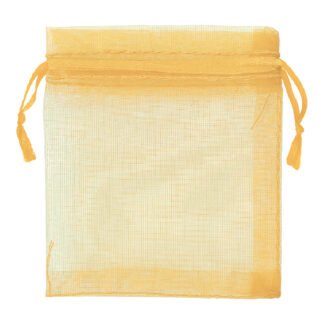 Saco de Organza 8*10 Dourado Pacote c/ 10