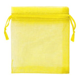 Saco de Organza 8*10 Amarelo Pacote c/ 10