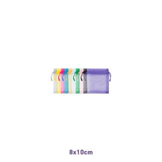 Saco de Organza 8*10 Sortido Pacote c/ 10
