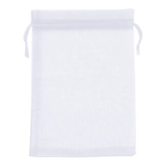 Saco de Organza 12*17 Branco Pacote c/ 10
