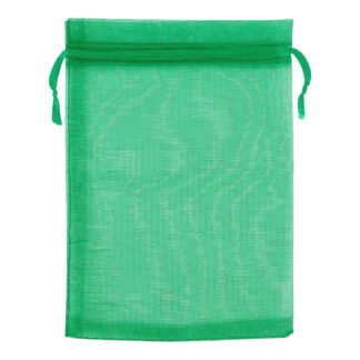 Saco de Organza 12*17 Verde Pacote c/ 10