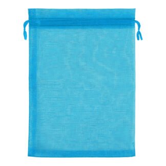 Saco de Organza 14*20 Azul Pacote c/ 10