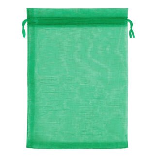 Saco de Organza 14*20 Verde Pacote c/ 10